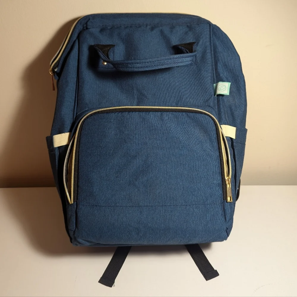 AFBP Blue Diaper Bag Backpack